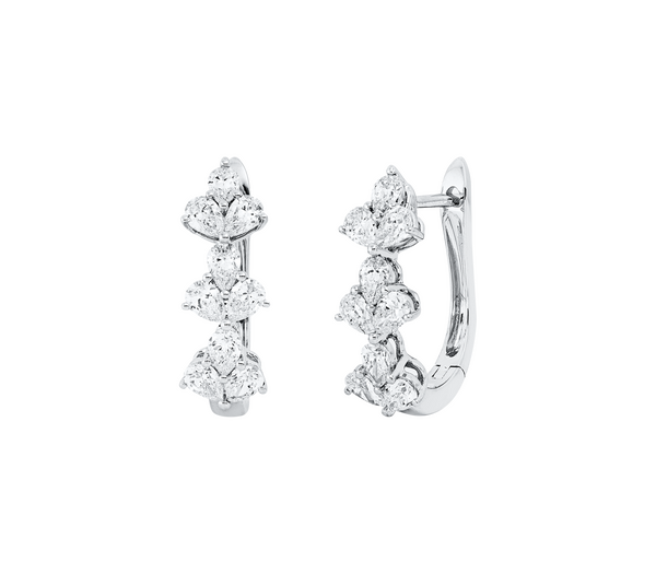 Brogle Selection diamond hoop earrings Brogle Selection diamond hoop earrings