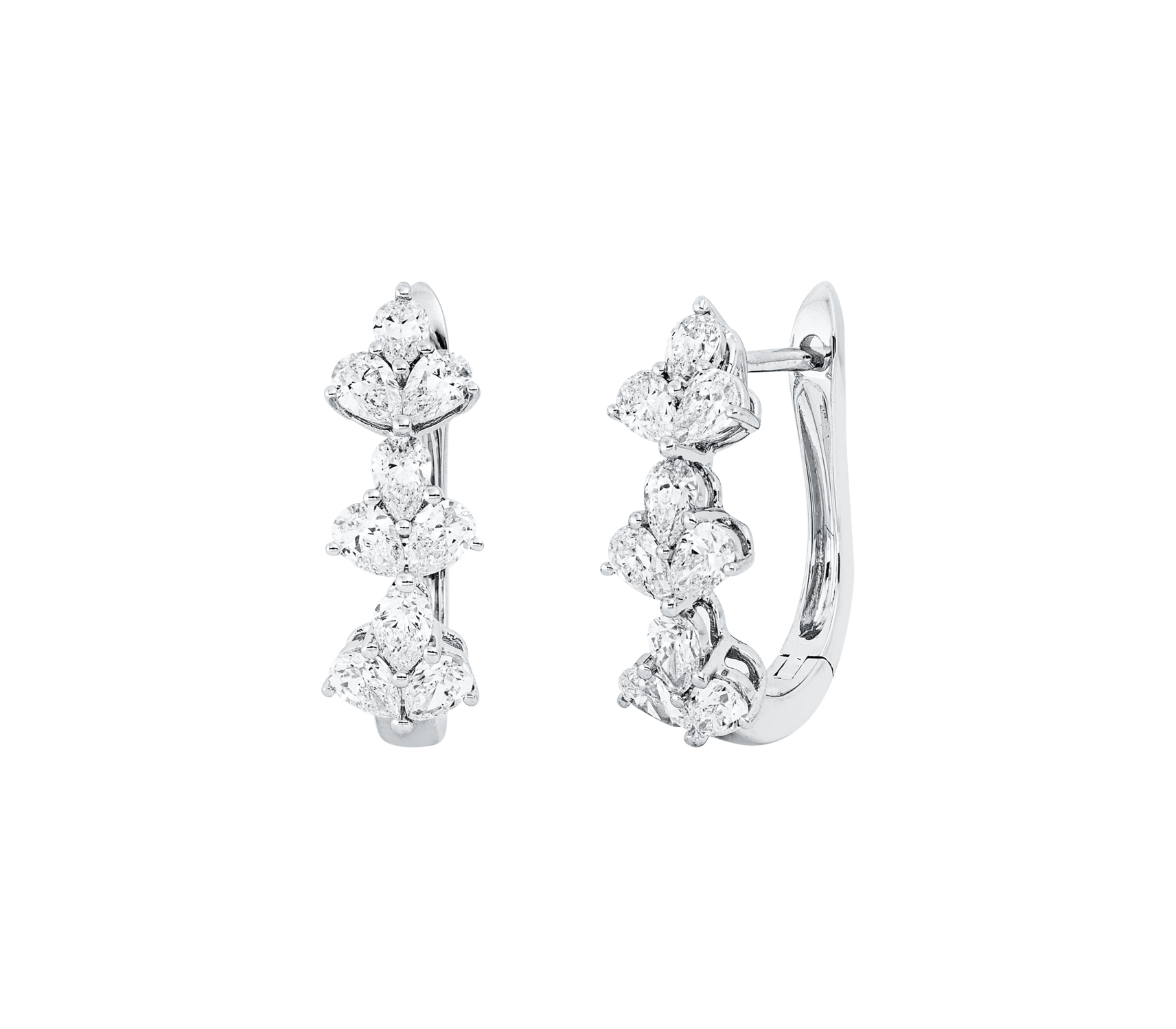 Brogle Selection diamond hoop earrings Brogle Selection diamond hoop earrings