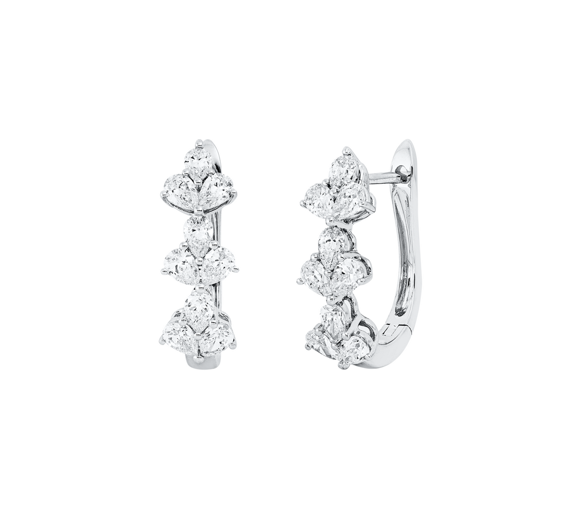 Brogle Selection diamond hoop earrings Brogle Selection diamond hoop earrings