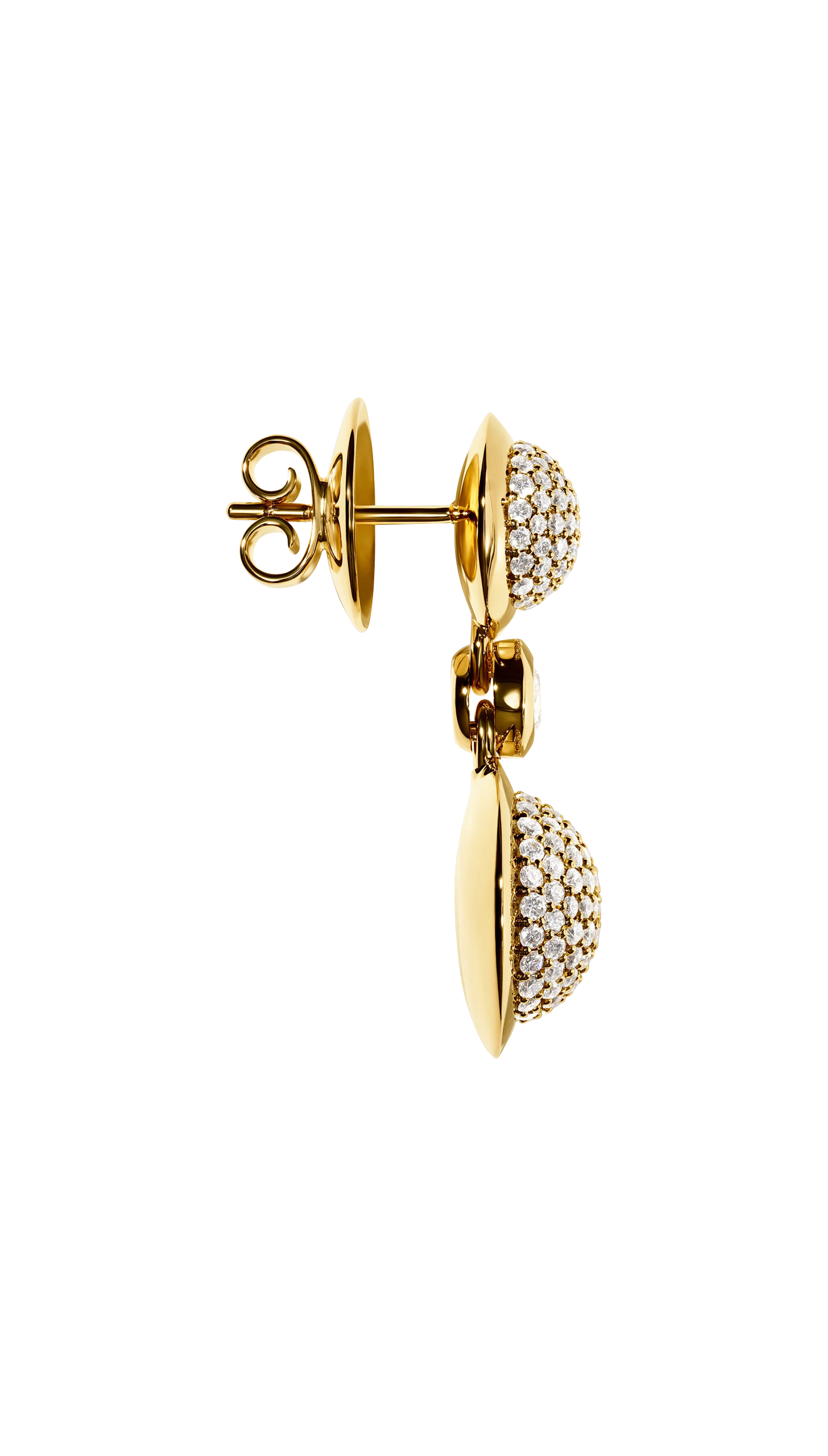 Tamara Comolli BOUTON 2 Cabochons Diamond Pavé / Classic Tamara Comolli BOUTON 2 Cabochons Diamond Pavé / Classic