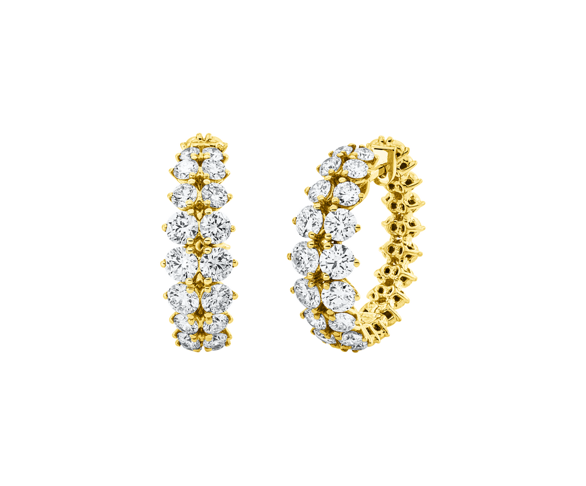 Brogle Selection diamond hoop earrings Brogle Selection diamond hoop earrings