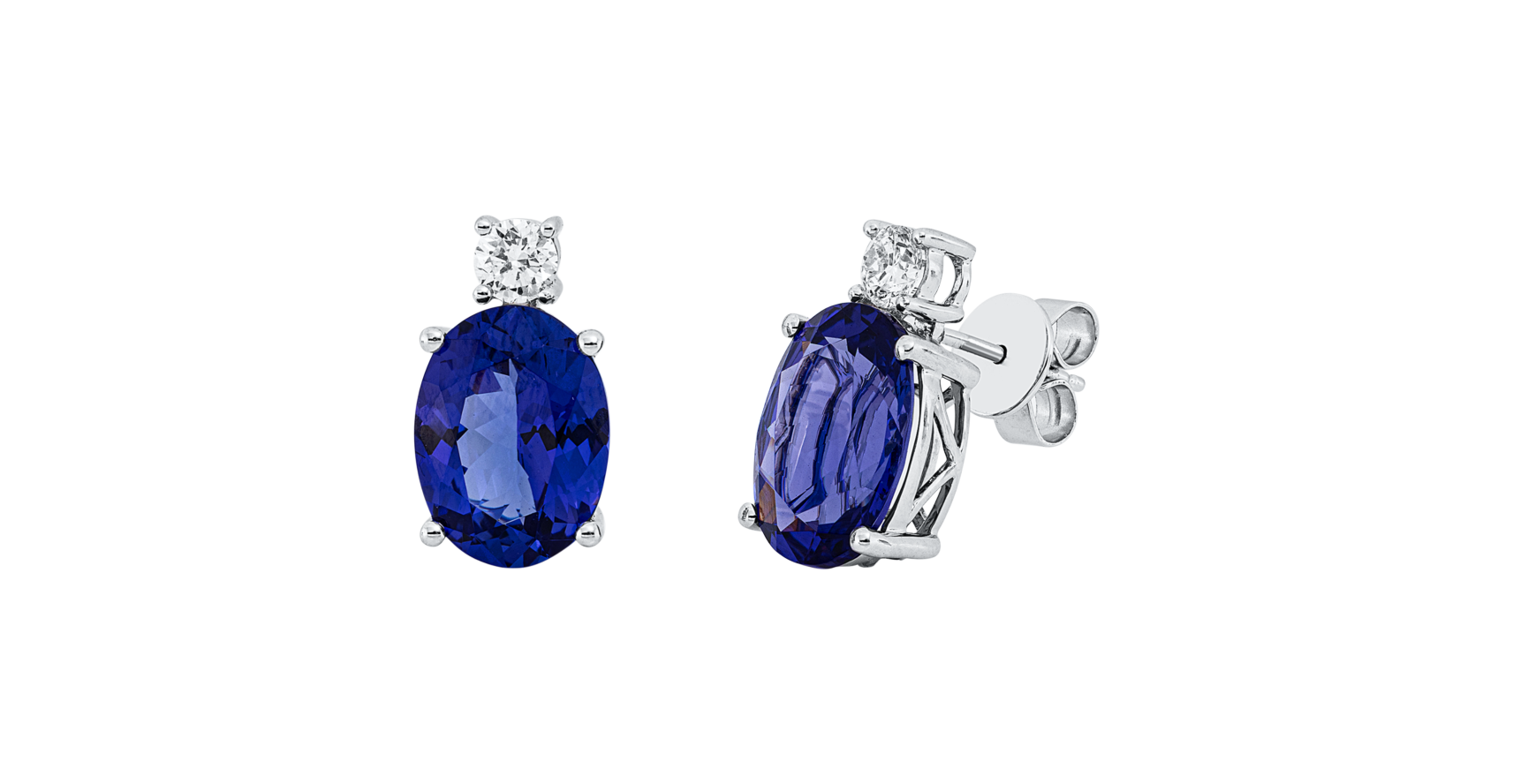 Brogle Selection tanzanite ear studs