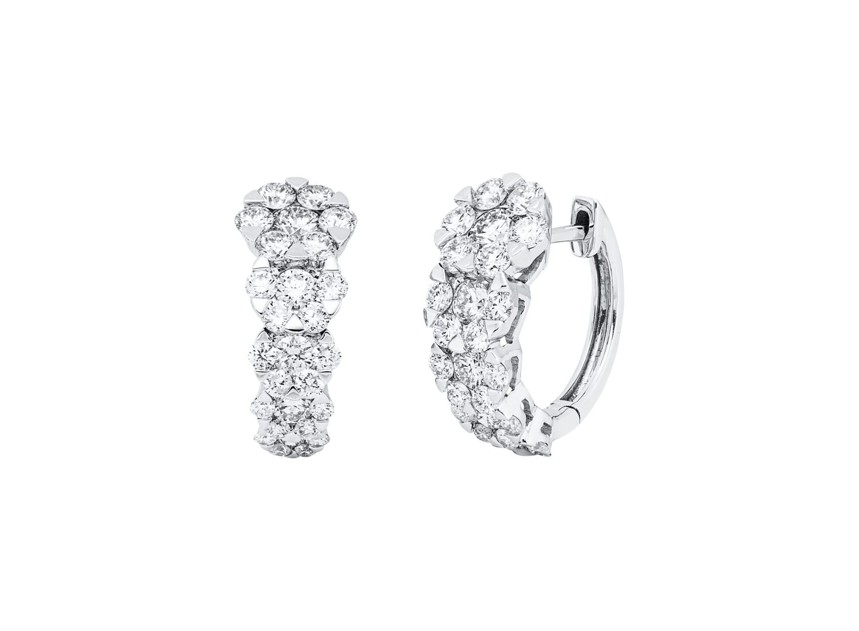 Brogle Selection diamond hoop earrings