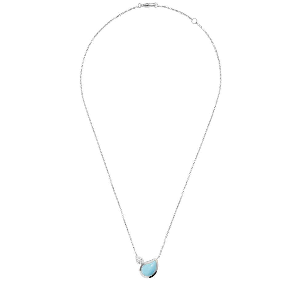 Tamara Comolli Signature Two Drops Turquoise Necklace with Pendant