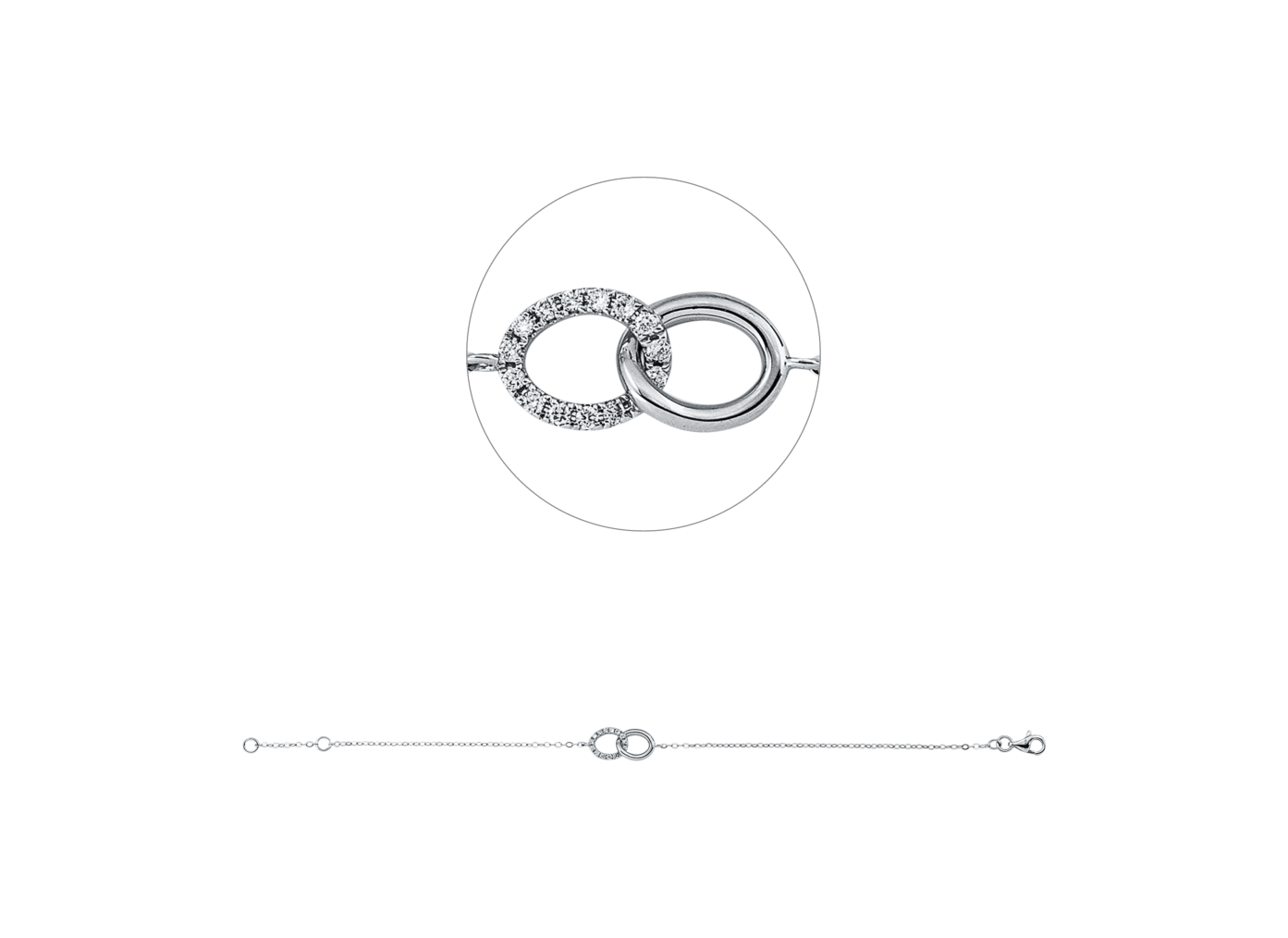 Brogle Classic Ewigkeitsarmband mit Diamanten