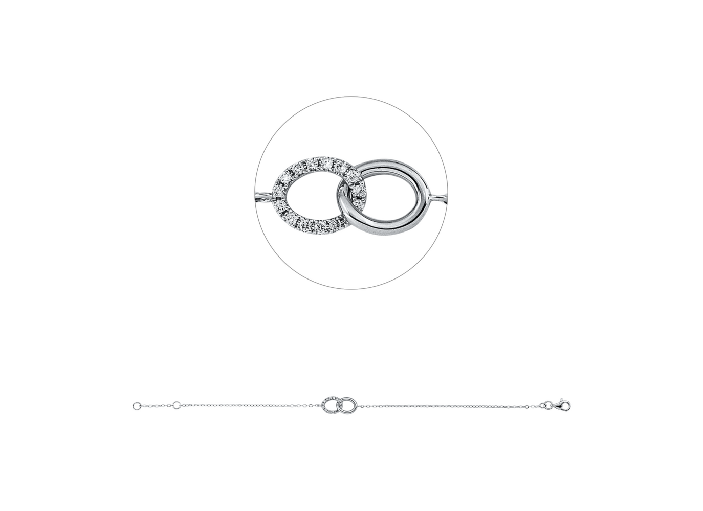 Brogle Classic Ewigkeitsarmband mit Diamanten
