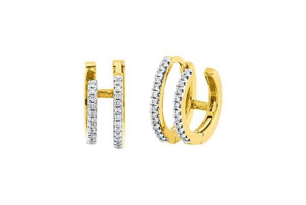 Brogle Classic Bicolor Diamantcreolen Brogle Classic Bicolor Diamantcreolen