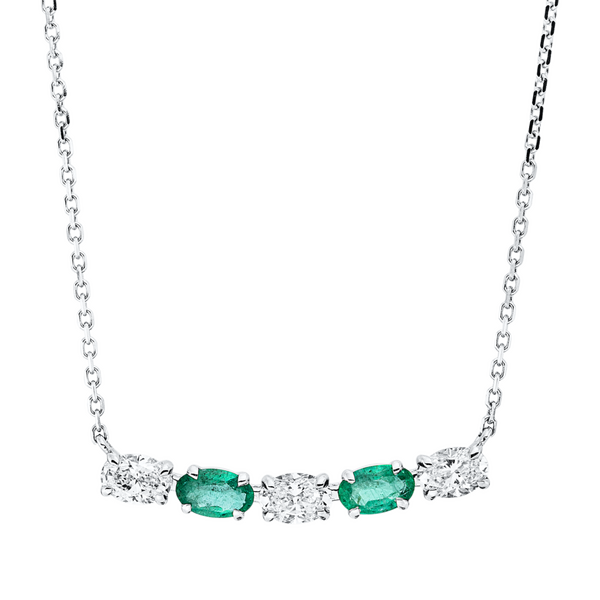 Brogle Classic necklace with emerald pendant