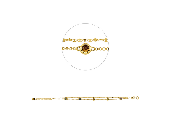 Brogle Classic sapphire bracelet Rainbow