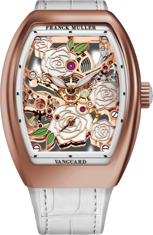 Franck Muller Vanguard Rose Skeleton 42.3 x 32mm
