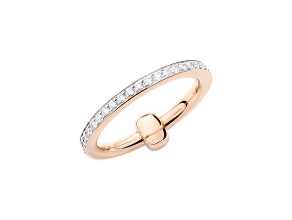 PAC4015 O7WHR DB000 010 Pomellato pomellato together ring single band rose gold 18kt diamond o65c36e02609c4878