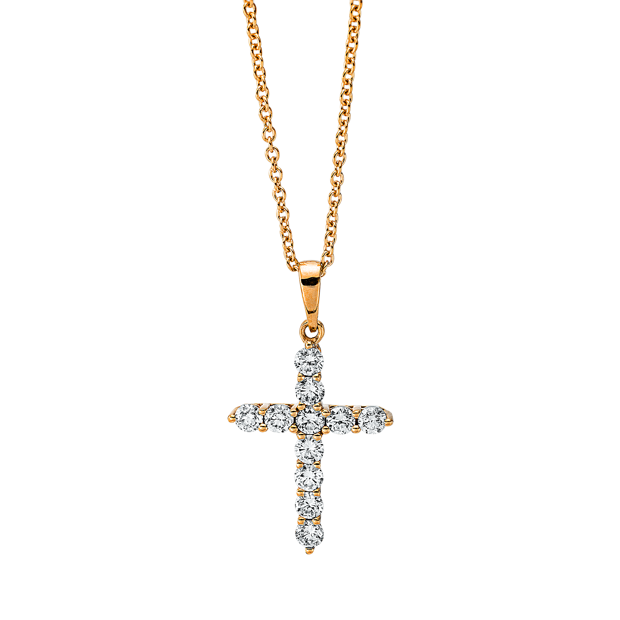 Brogle Classic necklace with diamond cross Brogle Classic necklace with diamond cross
