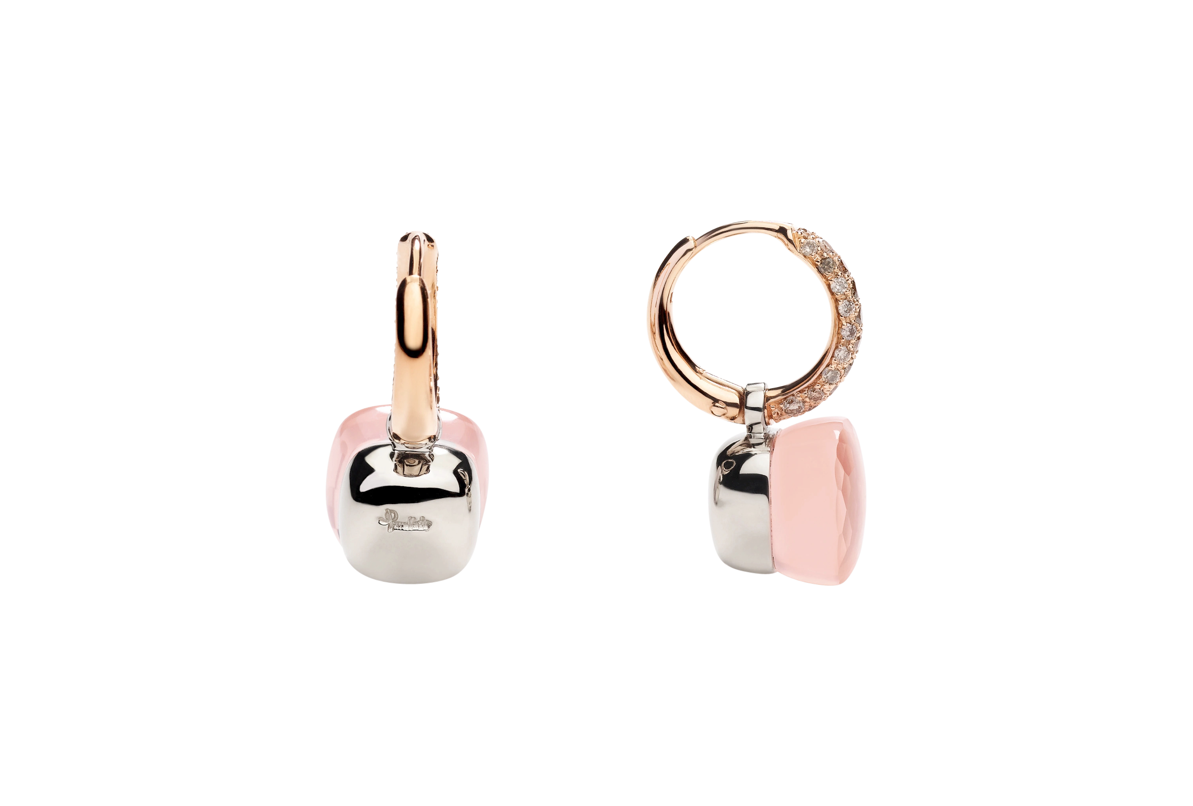 Pomellato Nudo rose quartz earrings Pomellato Nudo rose quartz earrings
