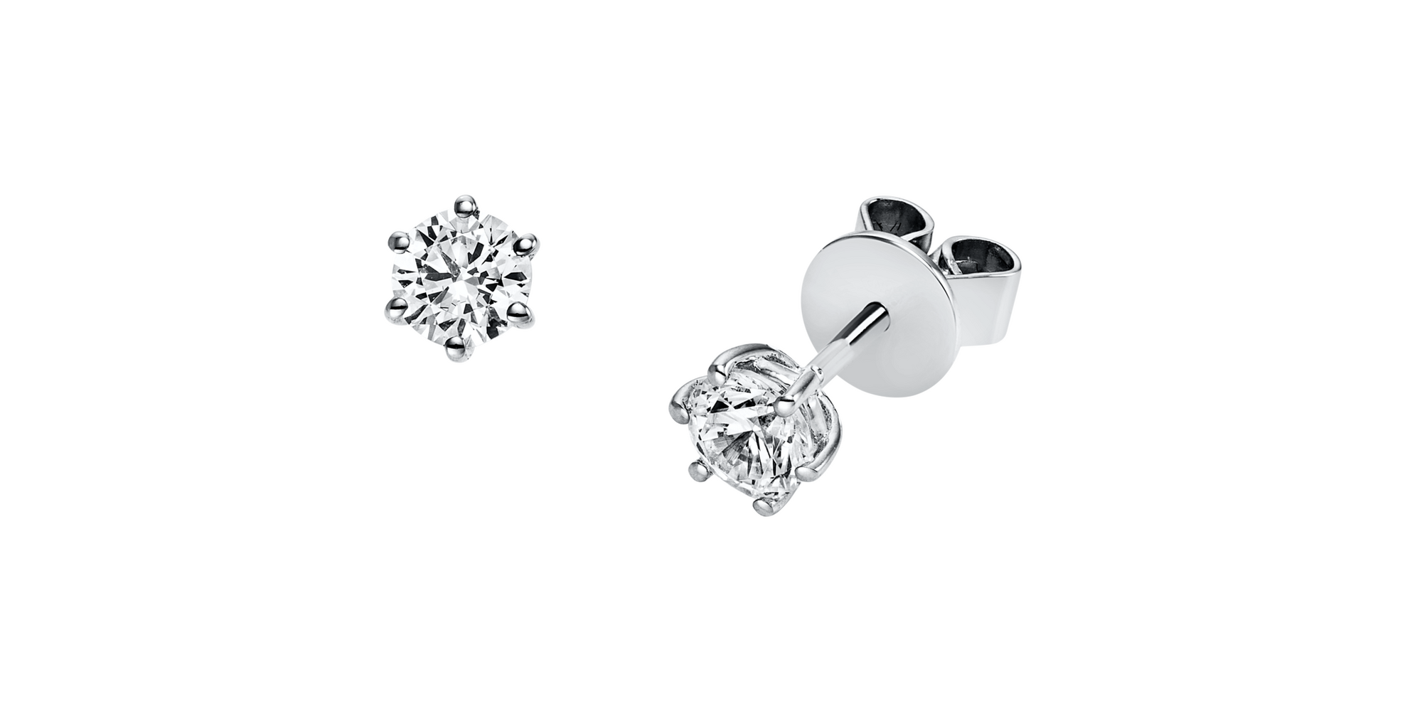 Brogle solitaire ear stud Marie up to 1 carat Brogle solitaire ear stud Marie up to 1...