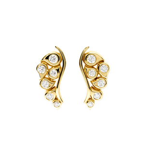 Tamara Comolli Snowflakes Leaf Classic earrings