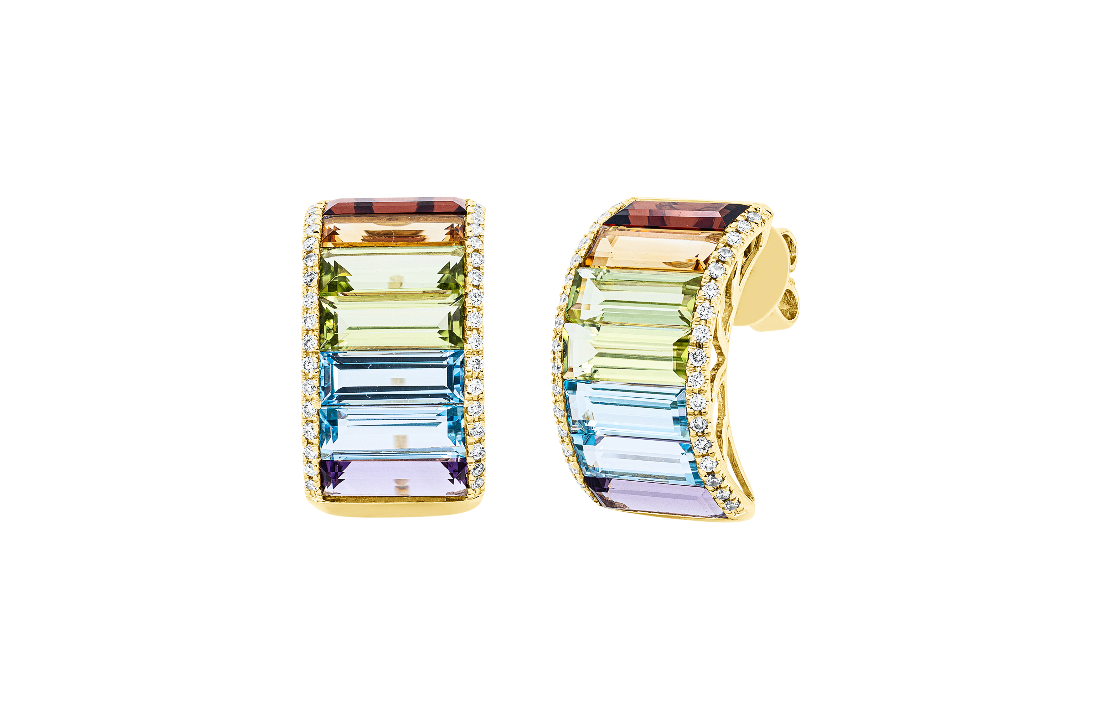Brogle Classic Rainbow stud earrings Brogle Classic Rainbow stud earrings