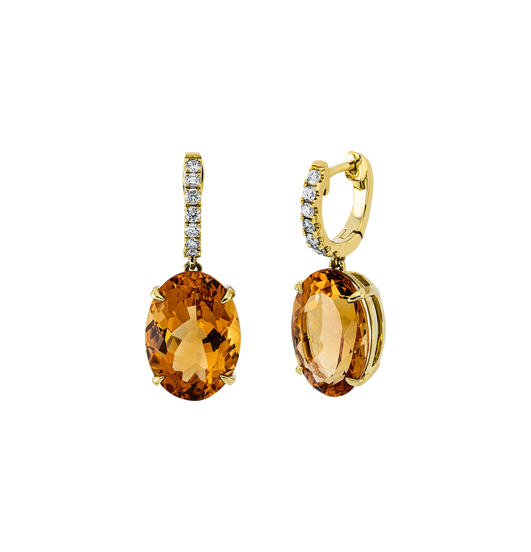 Brogle Classic citrine earrings Brogle Classic citrine earrings