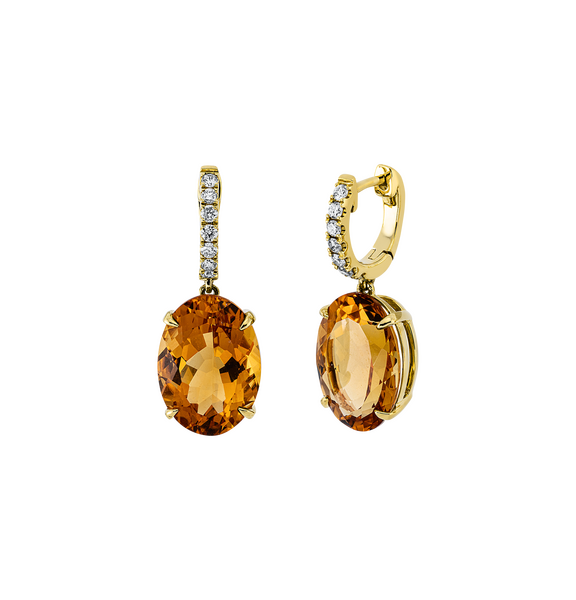 Brogle Classic citrine earrings Brogle Classic citrine earrings