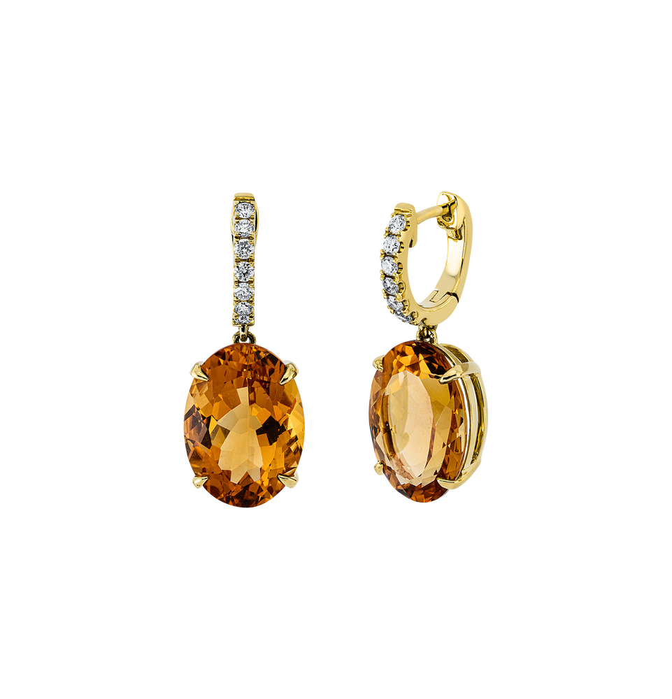 Brogle Classic citrine earrings Brogle Classic citrine earrings