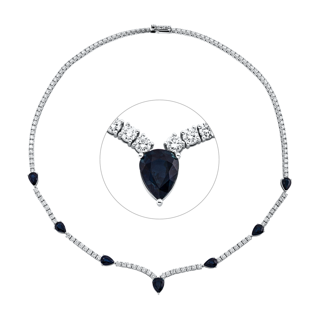 Brogle Selection sapphire necklace Brogle Selection sapphire necklace