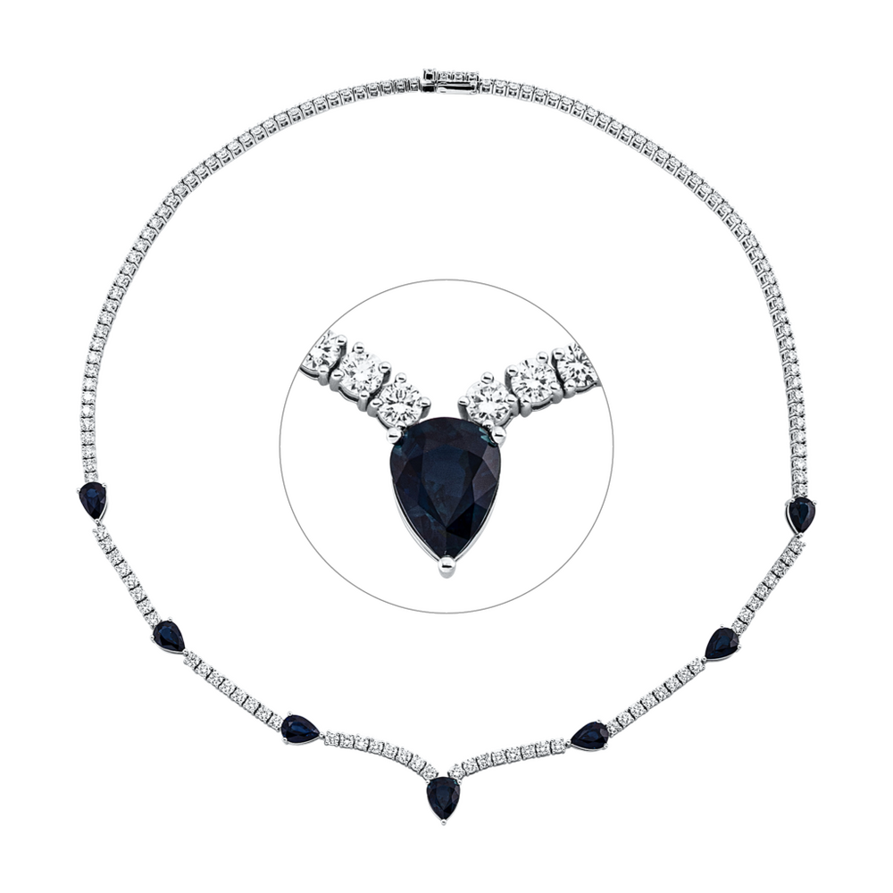 Brogle Selection sapphire necklace Brogle Selection sapphire necklace