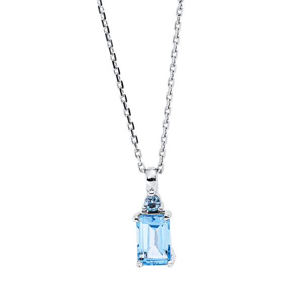 Brogle Classic Kette mit Sky-Topasanhänger