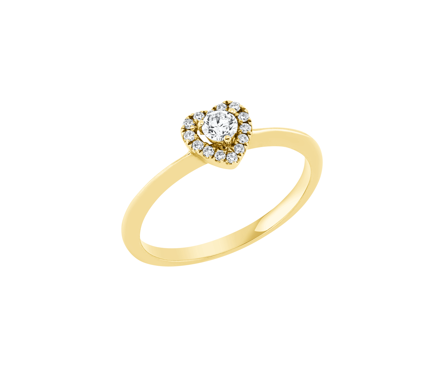 Brogle Classic heart ring with diamonds Brogle Classic heart ring with diamonds