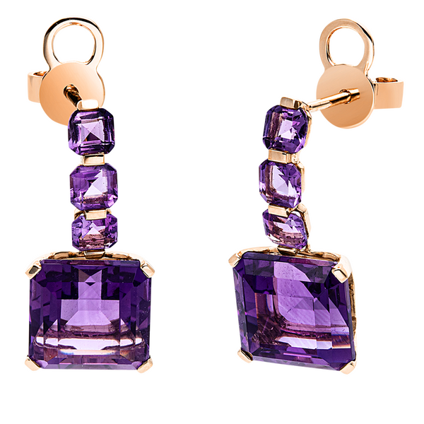 Brogle Selection Felicity stud earrings with amethysts