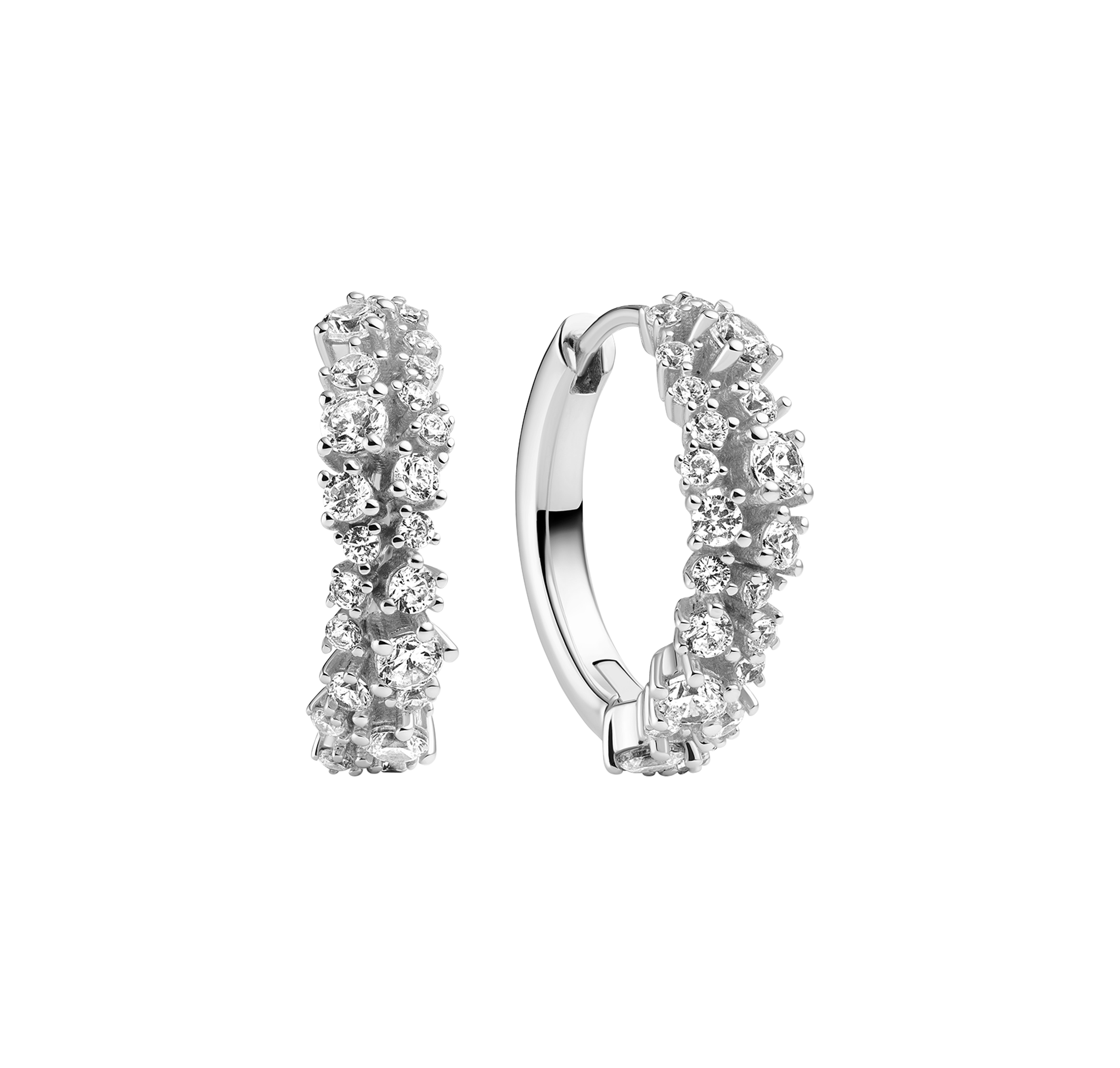 SIF Jakobs Cristallo hoop earrings