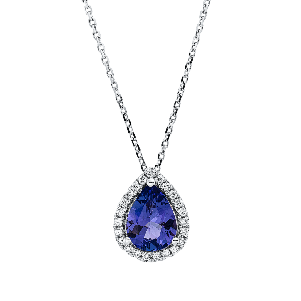 Brogle Classic necklace with tanzanite pendant Brogle Classic necklace with tanzanite pendant