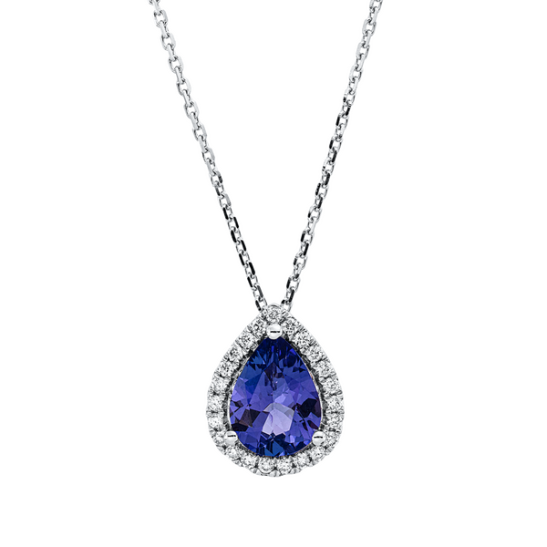 Brogle Classic necklace with tanzanite pendant Brogle Classic necklace with tanzanite pendant