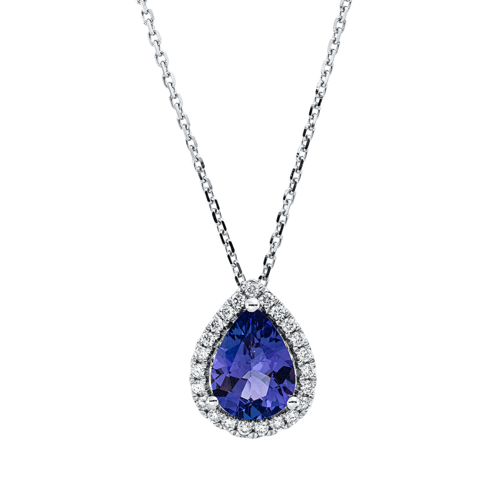 Brogle Classic necklace with tanzanite pendant Brogle Classic necklace with tanzanite pendant