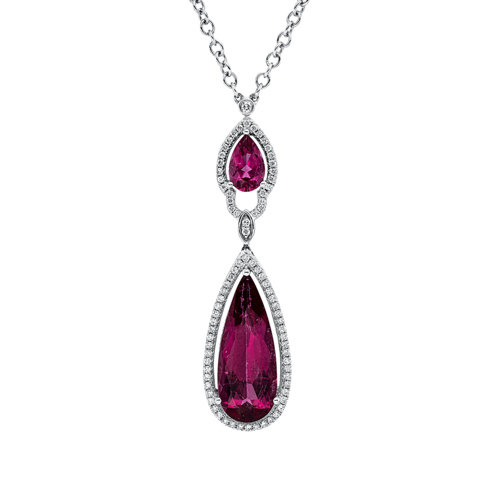 Brogle Selection Kette mit Rhodolithanhänger