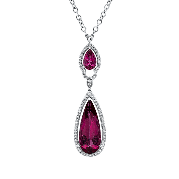 Brogle Selection Kette mit Rhodolithanhänger