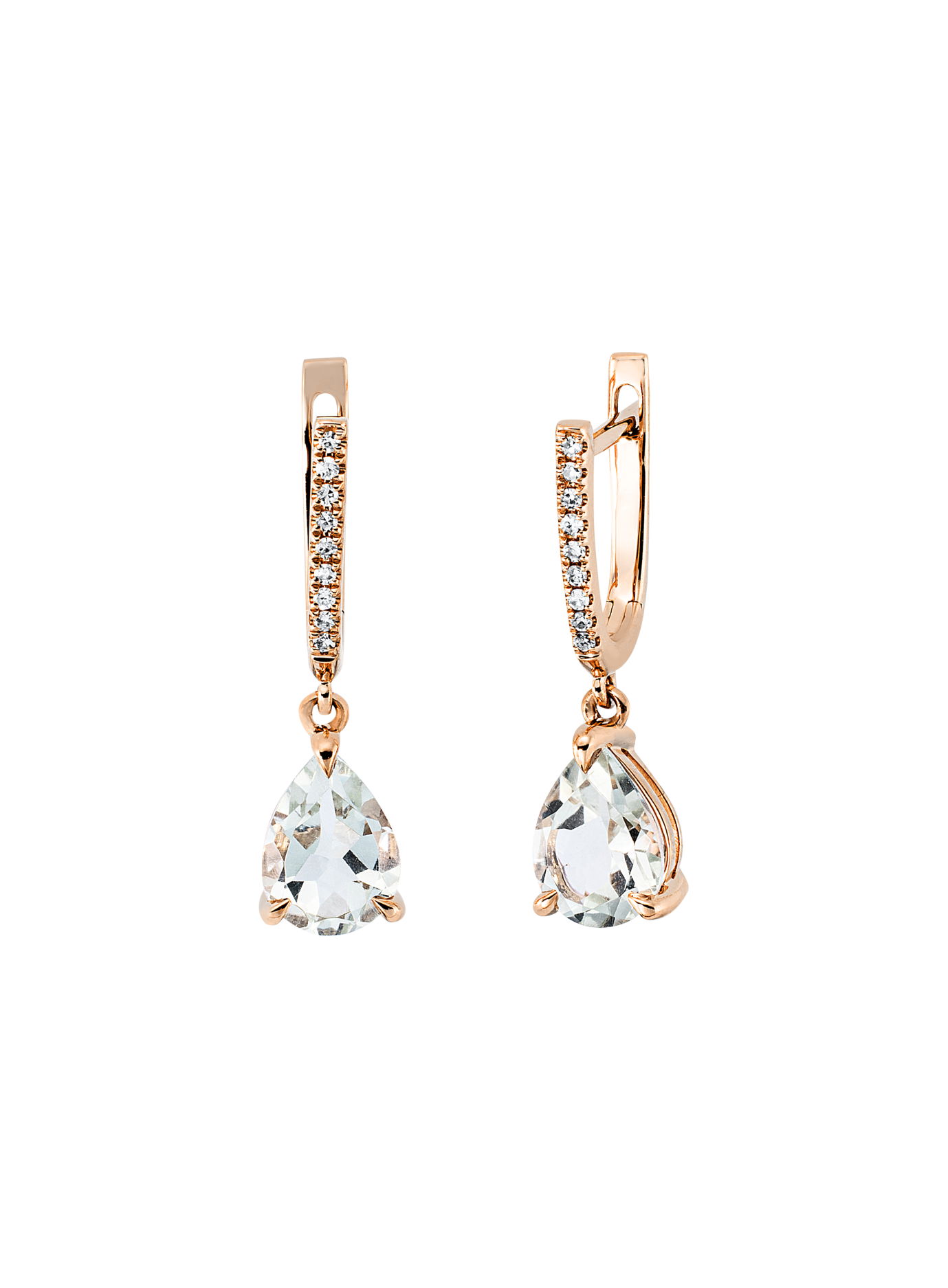 Brogle Classic amethyst creoles Brogle Classic amethyst creoles