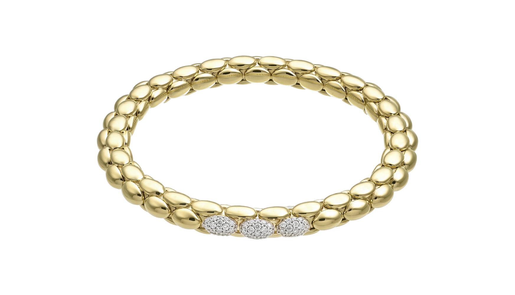 Chimento Stretch Spring Two-Tone Flexible Bracelet