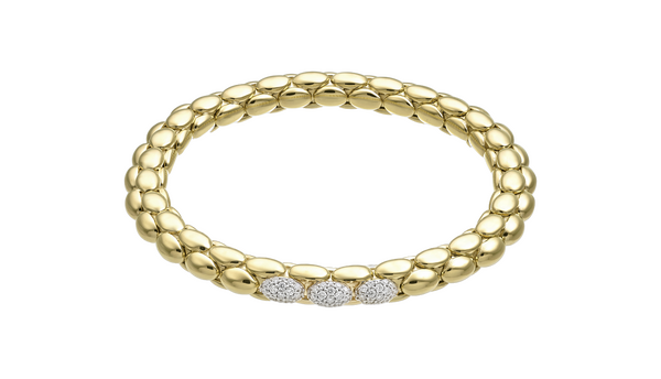 Chimento Stretch Spring Two-Tone Flexible Bracelet