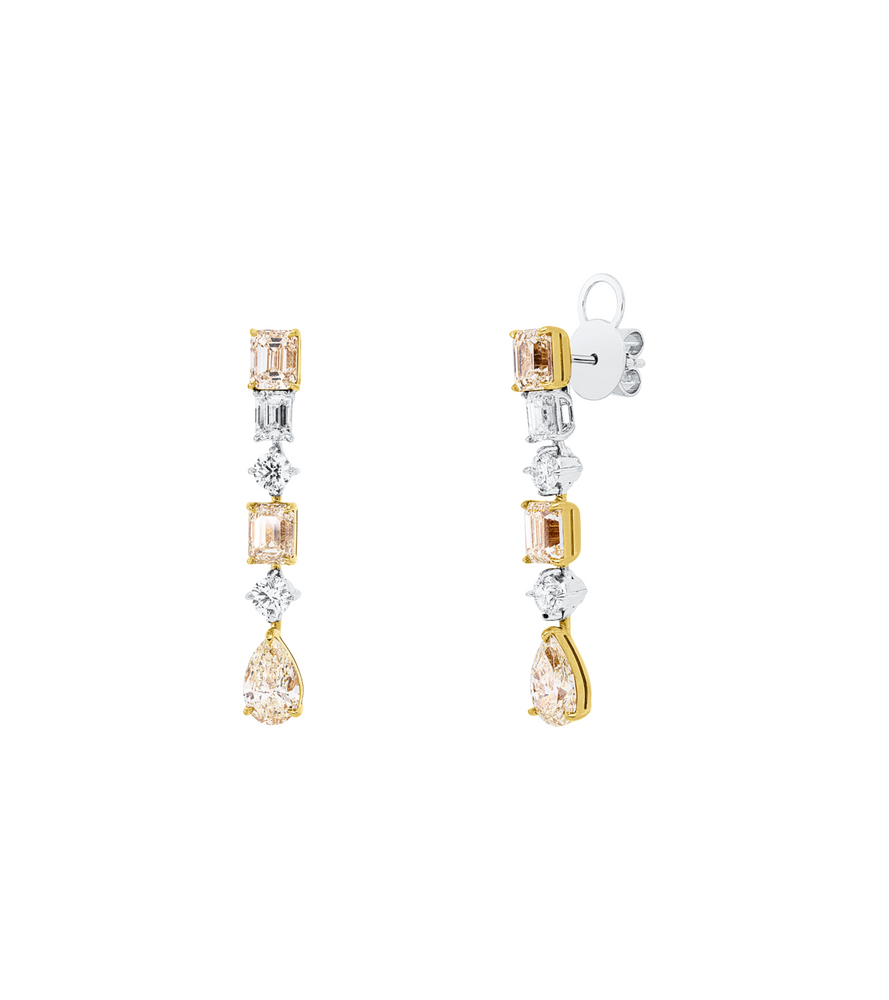 Brogle Selection Bicolor diamond earrings