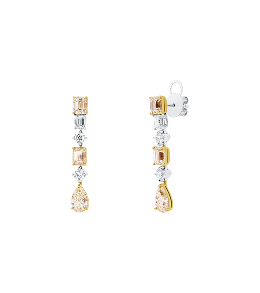Brogle Selection Bicolor diamond earrings