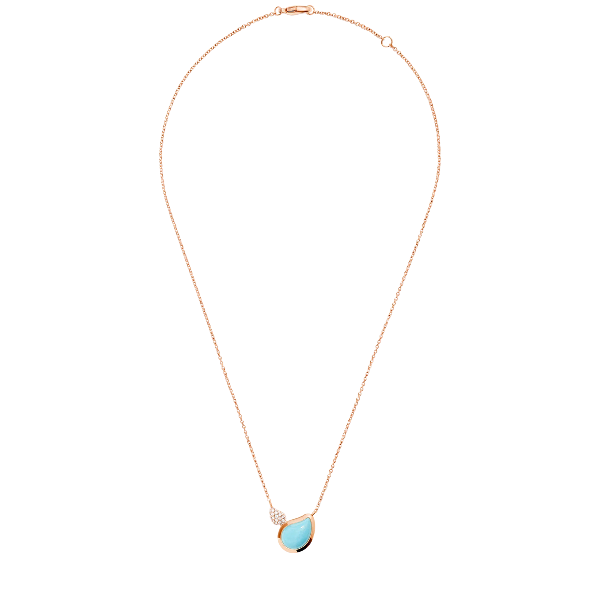 Tamara Comolli Signature Two Drops Turquoise Necklace with Pendant Tamara Comolli Signature Two Drops Turquoise Necklace with Pendant