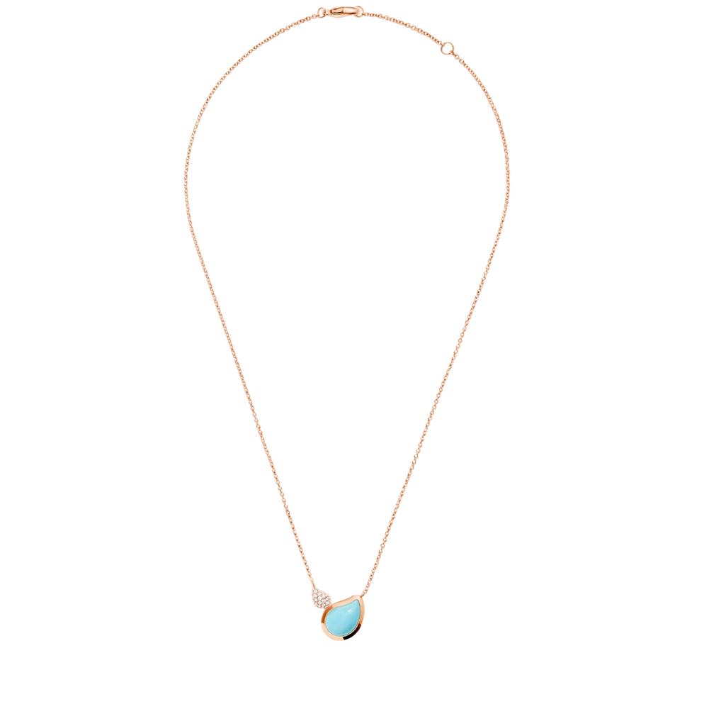 Tamara Comolli Signature Two Drops Turquoise Necklace with Pendant Tamara Comolli Signature Two Drops Turquoise Necklace with Pendant