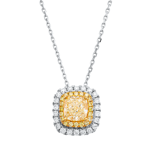 Brogle Selection necklace with bicolour diamond pendant