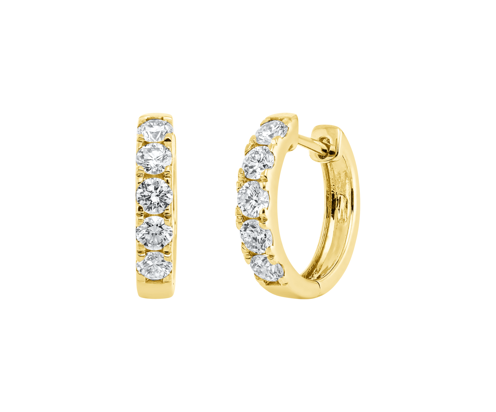 Brogle Classic diamond hoop earrings Brogle Classic diamond hoop earrings