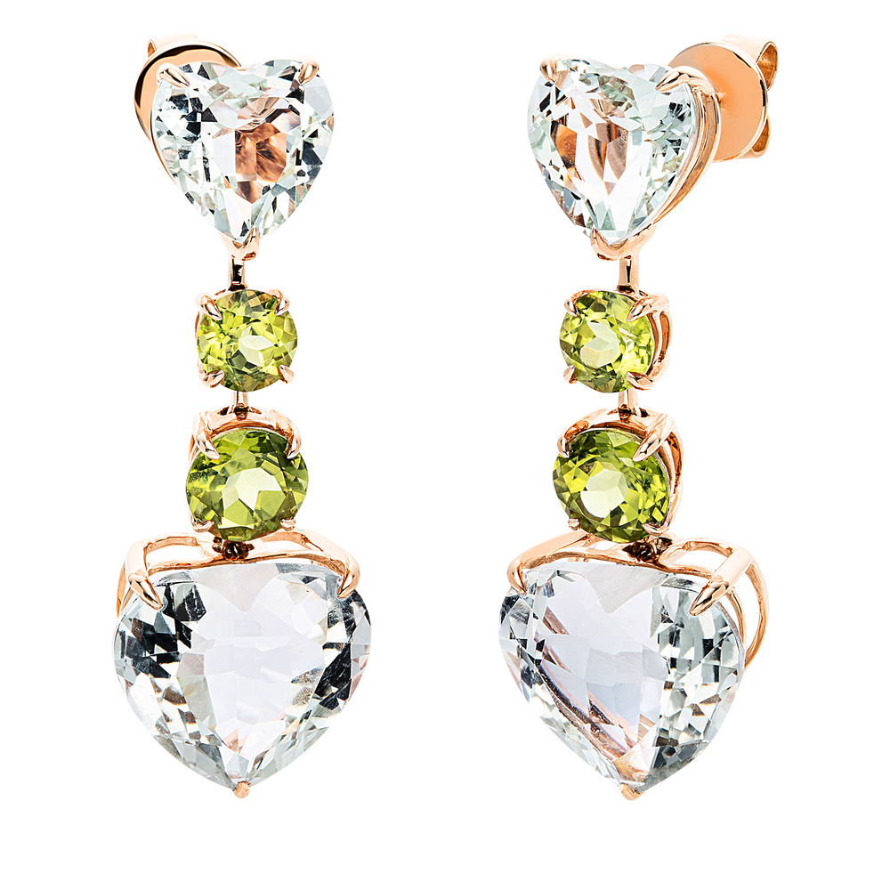 Brogle Selection Felicity stud earrings with colored stones