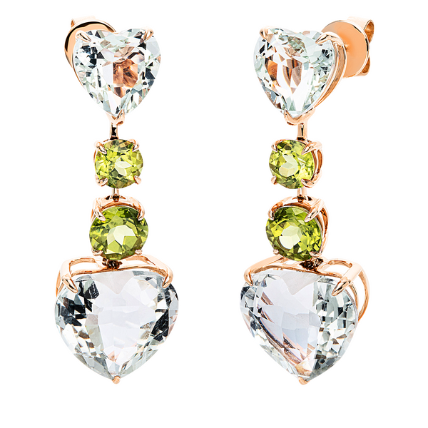 Brogle Selection Felicity stud earrings with colored stones