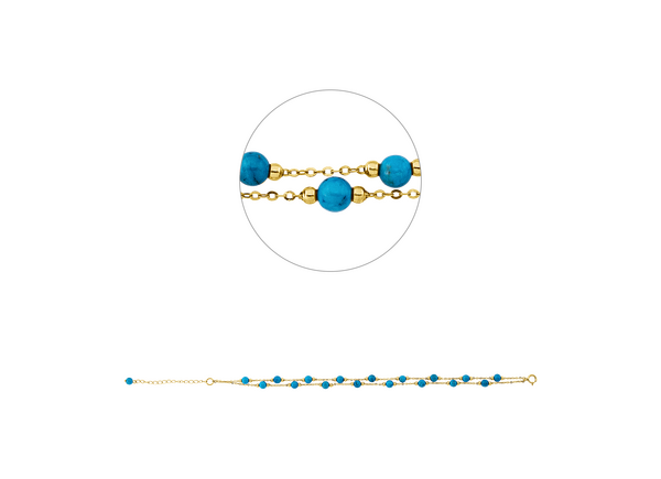 Brogle Classic turquoise bracelet