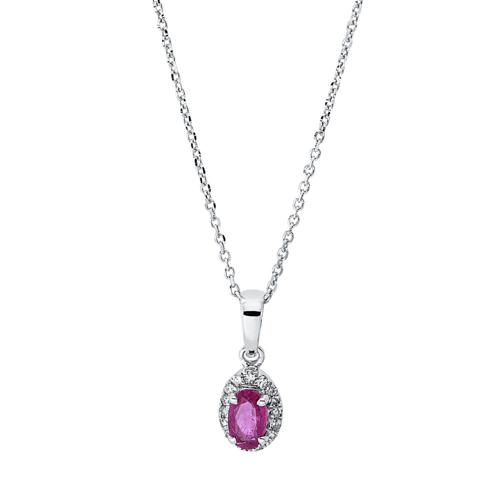 Brogle Classic Kette mit Rubinanhänger
