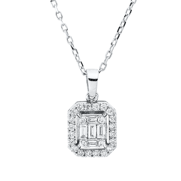 Brogle Classic necklace with diamond pendant Brogle Classic necklace with diamond pendant