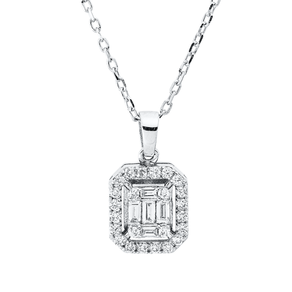 Brogle Classic necklace with diamond pendant Brogle Classic necklace with diamond pendant