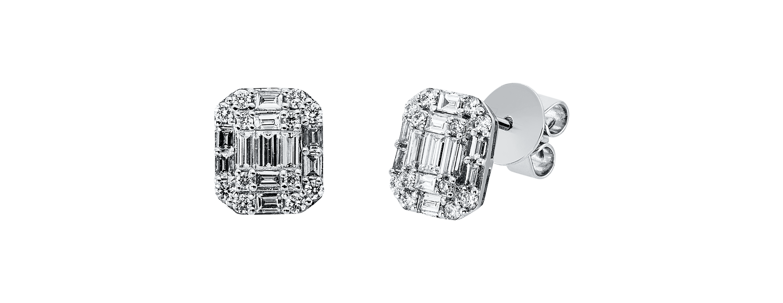 Brogle Classic diamond stud earrings
